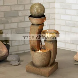 Modern Curved Columns Water Fountain thumbnail-2