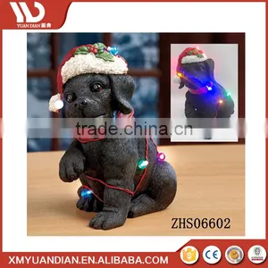 Manufacturer China Animal Gift Craft Large Resin Christmas Light Led Ornaments Wholesale thumbnail-3