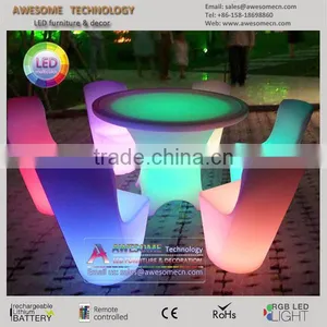 Led Light Glow Luxury Dining Room Table Wholesale thumbnail-1