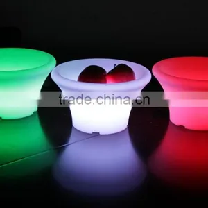 Led Lighting Flower Planter, 16 Colors Change Plastic Led Illuminate Flower Pot thumbnail-5
