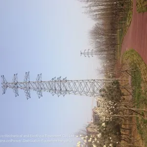 Megatro Tubular Lattice Steel Tower for Power Transmission Line Project thumbnail-3