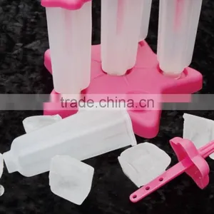 Hotsale Customized LOGO Flower Shape Plastic Popsicle Mold thumbnail-5