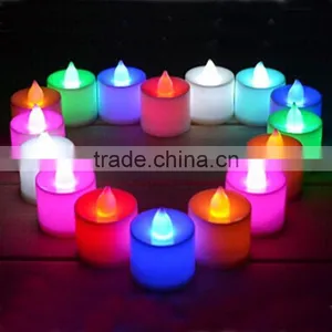Hot Wholesale Wedding Decoration Mini Colorful Changing Fickering LED Romantic Candle Light thumbnail-1