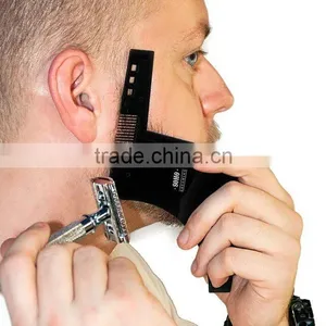 2017 New Arrival Beard Shaping Template Comb Beard Comb thumbnail-5