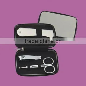 4pcs Male Manicure Set With pu Case thumbnail-1