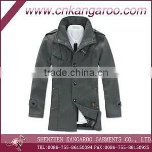 Men's Overcoat With Pure Cotton or Pure Wool thumbnail-1