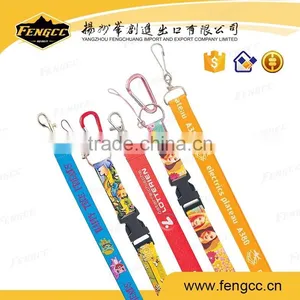 Promotional Printing Custom Logo Nylon Neck Straps for Business thumbnail-1