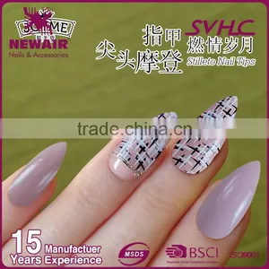 New Design Pink ABS Artificial Nails thumbnail-4