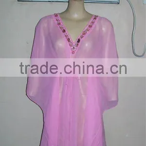 Chiffon Embroidered Ladies Tunics thumbnail-1