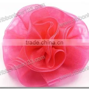 Accessories Organza Red Fabric Rose thumbnail-1