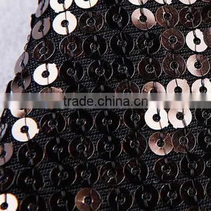 2015 High Quality Round Neck Long Sleeve Knee Length Celebrated Dress With Mesh thumbnail-4