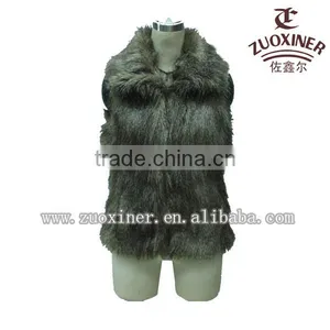 2014 Popual Sexy Fox Fur Life Vest Women thumbnail-1