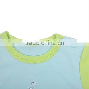 Summer Cool Baby Organic Romper Short Sleeve Kids Knitted Romper thumbnail-3