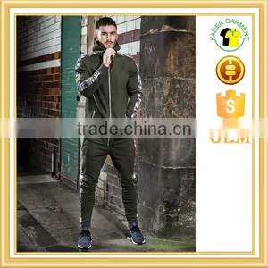New Hot Tracksuit Men Camo Contrast Tracksuit Europe Fit Tracksuit thumbnail-1