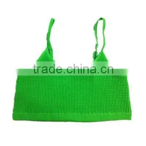 Magic Wrinkle Seamless Front Double Layers Sport Tank Top Cami Bra With Removable Pad thumbnail-1