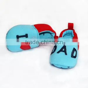 "I Love Dad" Embroidered Baby Footwear thumbnail-3