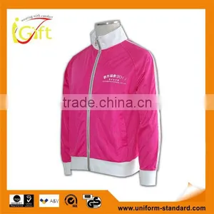 Great Workmanship Popular 100% Cotton Pink Quilted Sweatshirts thumbnail-1