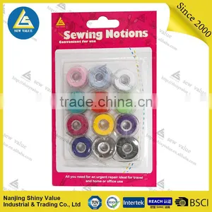 Spun 100% Polyester Assorted Colors Bobbin Sewing Thread thumbnail-1