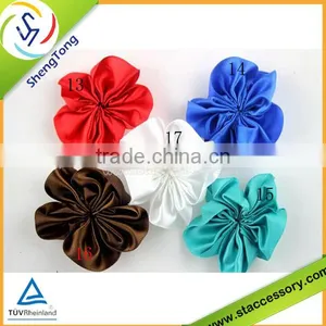 All Kinds of Beautiful Chiffon Fabric Flowers Handmade Fabric Flowers Wholesale thumbnail-2