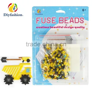 Diyfashion 5mm Mini Hama Perler Beads Set With Pegboard Iron Paper and Twezzer Fuse Beads Toys for Kids 18017 thumbnail-1