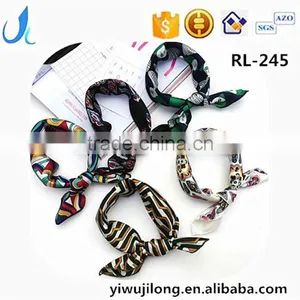 Women Digital Print Custom Design Silk Scarf thumbnail-1