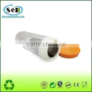 Wholesale BPA Free Heat-Resistant Sports Glass Water Bottle With Silicone Sleeve Tea Infuser thumbnail-3