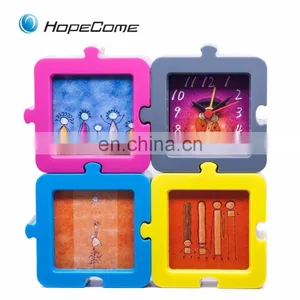 2017 Unique Funny Design Clock/ Plastic Frame Table Clock thumbnail-2