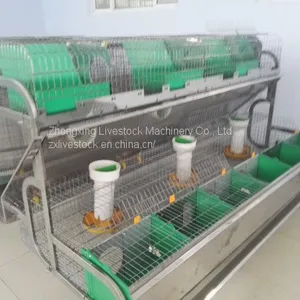 Automatic Rabbit Breeding Cages 2 Tiers, 18 Mother Rabbit Cages and 18 Breeding Boxes thumbnail-5
