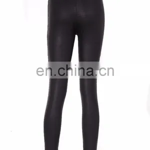 Gothic Snake Skin Imitation Garter Belt Detail Leggings thumbnail-2