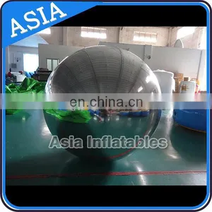 2m Silver Inflatable Mirror Ball Stage Decoration Ball For Fashion Show thumbnail-1