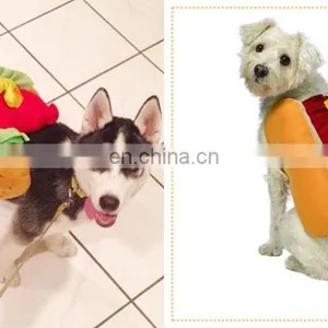 Funny Hot Dog Pet Costume for Puppy Cats thumbnail-5