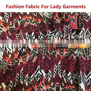 100% Polyester African Printed Fabric Wool Dobby Fabric for Women's Frocks thumbnail-5