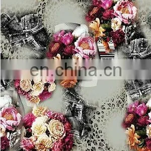 Custom Digital Printed 85 Polyester 15 Spandex Fabric thumbnail-1