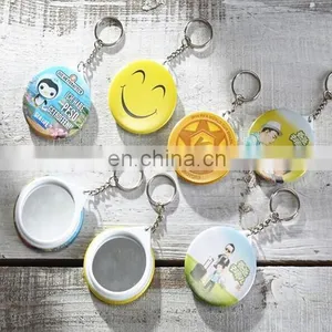 Mirror Buton Badge,blank Plastic Pin Badges thumbnail-2