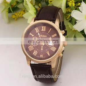 Alloy Case Quartz Watch With Leather for Mens thumbnail-6
