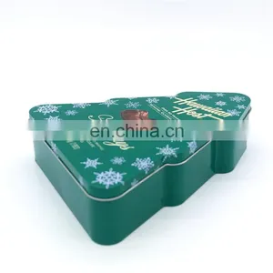 Christmas Tree Trinket Tin Box/christmas Tree Stand Tin Box for Chocolate thumbnail-4
