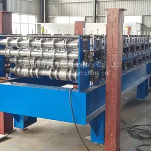 Double Layer Ibr Trapezoidal Metal Aluminum Roofing Roll Forming Machine thumbnail-1