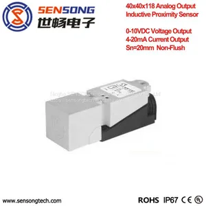 40x40x118mm PBT Body Non-Flush Rectangular Inductive Proximity Sensor/Switch NPN PNP thumbnail-1