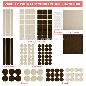 Self Adhesive Pads Self-stick Protective Furniture Felt Pad for Chair Legs thumbnail-5