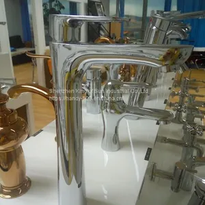 Single Lever Handle Tall Vessel Sink Faucet thumbnail-4