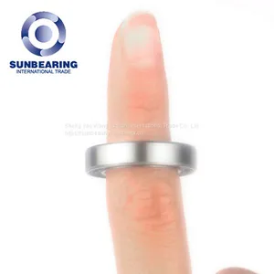 SUNBEARING Deep Groove Ball Bearing 6802 2RS By Size:15*24*5mm thumbnail-2
