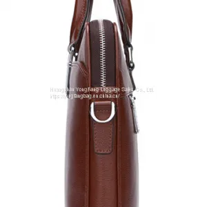 New Men's Leather Handbag Cross-sectional Business Bag thumbnail-3