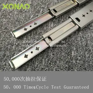 53mm Heavy Duty Full Extension Ball Bearing Slide, 250 LB Load Capacity, Without Quick Releas Clip thumbnail-5
