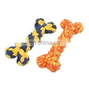 Multiple Types Pet Variety Health Benefits Strong Chew Bone Cotton Rope Dog Toys thumbnail-1