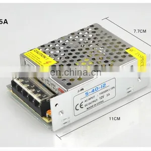 LED Power Supply 60W DC 12V 5A Lighting Transformers 60W For LED Strips thumbnail-4