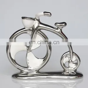 Modern Creative Design Crafts Exquisite Bicycle Shape Ceramic Office Home Living Room Decoration Ornaments thumbnail-1