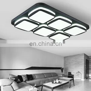 Modern Minimalist Living Room LED Ceiling Lamps Indoor Rectangular Bedroom Ceiling Pendant Light thumbnail-4