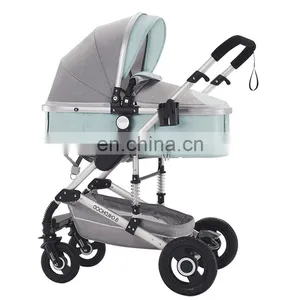 New 2018 Baby Stroller 3 In 1 For 0-3 Years Baby Prams With Removable Shopping Basket thumbnail-2