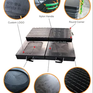 Stabilizer Recycled PE Material Foot Mat Pad for Crane/Crane Outrigger UHMW PE to Protect Soft Ground High Quality Crane Outrigger thumbnail-2
