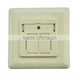 Outlet With Dual STP Cat5e Jack With Double Port thumbnail-2
